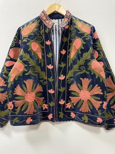 Chaqueta de Invierno de Lujo para Mujer, Estilo Boho Hippie, Bordada con Suzani, de Algodón y Terciopelo, Ropa de Abrigo Unisex para Vacaciones, al por Mayor - Product Image 5