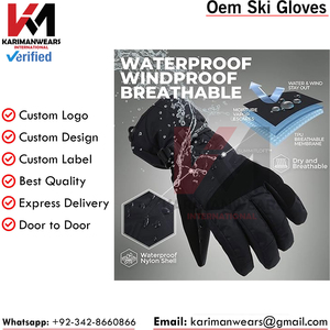 Gants en cuir sur mesure |   Équipement de marque au look minimaliste et discret de luxe |   Prix de gros d'usine - Product Image 3