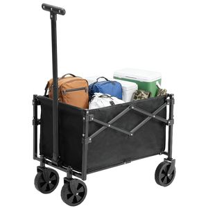 Chariot utilitaire pliable mini, robuste et durable, avec roues, capacité de charge de 220 lb, chariot pliable - Product Image 3