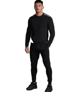 High Quality Custom Logo Breathable Winter <b>Knitted</b> Solid Color Tracksuit Sweatsuit <b>Sets</b> for Men - Product Image 3