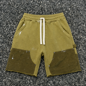 Custom <b>Men</b> <b>Pink</b> Streetwear <b>Shorts</b> 100% Cotton Heavyweight Fleece Breathable Eco-Friendly Quick Dry Drawstring Relaxed Fit Casual - Product Image 5