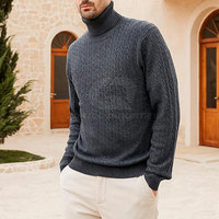 Suéter Clásico de Invierno para Hombre QURILL INDUSTRY, Tejido de Algodón/Lana, Alta Calidad, 220g, Transpirable, Cálido y Moderno, Manga Larga