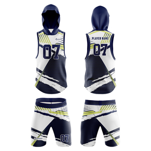 Custom Plus Size American Flag Football Uniforms Full Sublimation Training Jerseys & <b>Shorts</b> Set - Product Image 4