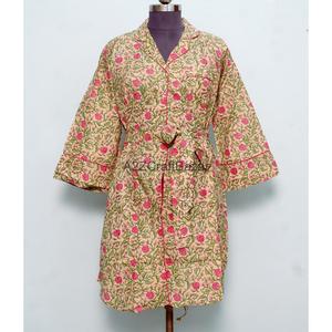 Hermoso Vestido Formal de Noche con Estampado de Bloques Personalizado, Manga 3/4, Transpirable, Ajustado al Cuerpo, con Cierre de Botones, Cómodo - Product Image 4