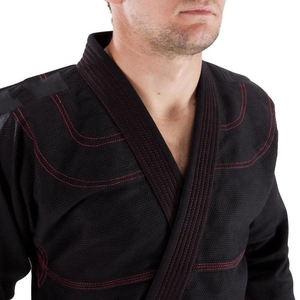 Kimono de Jiu-Jitsu BJJ personnalisable de haute qualité, uniforme léger en coton tissé perlé 340g, prérétréci, durable et renforcé - Product Image 5