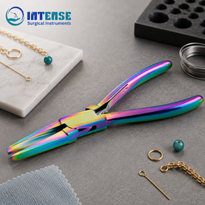 Alicates de Joyería de Punta Plana de Titanio Arcoíris, Herramienta de Envoltura de Alambre de Acero Inoxidable para Abalorios, Venta al por Mayor OEM ODM - Product Image 4