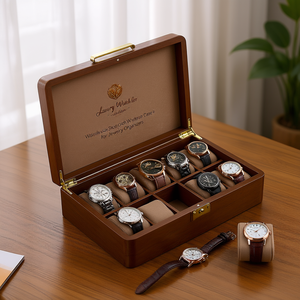 Caja de Reloj de Madera de Lujo con Logotipo Personalizado - Estuche de Almacenamiento de Relojes al por Mayor para Organizadores de Joyas - Product Image 2