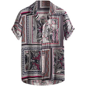 Chemises de plage unisexes en coton/polyester à boutons, imprimées numériquement sur mesure, nouveau design 2026 pour hommes - Product Image 6