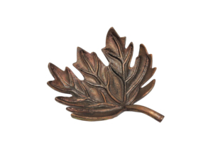 Decorative Cast Aluminum Leaf Tray Antique Bronze Finish Versatile Home Decor Accent Piece for <b>Tabletop</b> <b>Storage</b> and Serving - Product Image 2