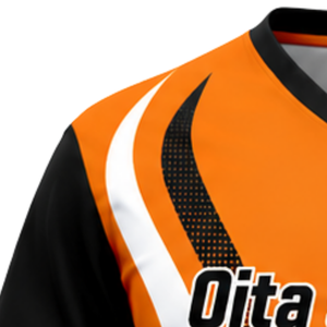 Manufacturer Orange Black Sublimated Volleyball Jersey Short Sleeve Sports Shirt Athletic Team Wear Training Competition Outfit - Product Image 3