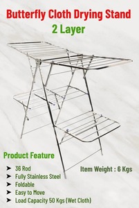 Séchoir à linge électrique chauffant pliable pour intérieur, support de séchage domestique pour appartement - Product Image 6