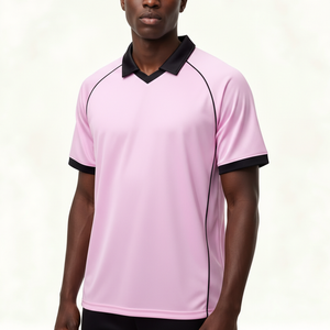 Maillot de football personnalisé de qualité supérieure, léger, design par sublimation, respirant, col en V, manches courtes, pour hommes - Product Image 4