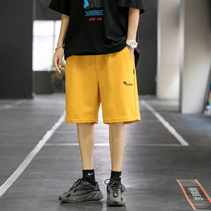 Shorts de survêtement en molleton de coton pour hommes, style streetwear décontracté, séchage rapide, taille élastique, logo personnalisé, pour activités sportives en extérieur – Vente en gros - Product Image 4