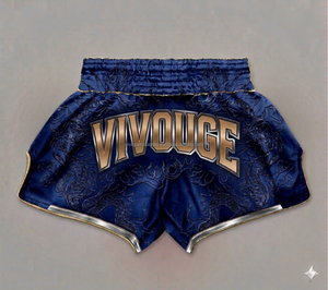<b>Men</b> Professional Muay Thai Shorts Embroidery OEM Microfiber Kickboxing <b>Trunks</b> Satin Muay Thai Shorts - Product Image 2