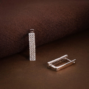 Pendientes de Diamantes Cultivados en Laboratorio de Diseño, 0.63CT de Peso Total, Certificados F-G VVS-VS, con Diamantes Redondos Decorativos, Joyería Elegante para Regalo - Product Image 1