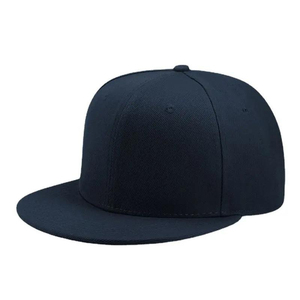 Custom Snapback <b>Cap</b> Flat Brim <b>Baseball</b> Hat Adjustable Streetwear Headwear <b>Plain</b> SOLID Color Cotton Polyester Blend Structured - Product Image 3