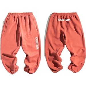 2025 Men's Heavyweight Baggy Fleece Sweatpants Joggers Elastic French Terry Unisex Oversized Cotton Blank Wholesale ODM Supply - Product Image 2