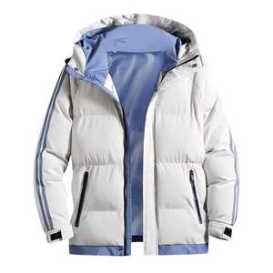 Veste d'hiver à capuche pour homme, imperméable, respirante, rembourrée, épaisse, coupe-vent, parka pour les activités de plein air - Product Image 1