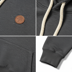 Sudadera con Capucha Premium Unisex de Algodón 100% de Alto Gramaje, Estilo Vintage Casual Urbano, Forro Polar de Invierno, con Bolsillo y Estampado Serigrafiado y Bordado - Product Image 3