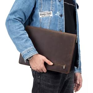 Maletín de Negocios de Cuero Genuino Premium, Maletín Profesional para Portátil para Hombres y Mujeres, Elegante Bolso de Trabajo Marrón - Product Image 1