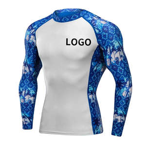 Five B OEM/ODM Customized Design MMA Anime Rash Guard Bjj Compression Shirts With Your Logo Gym USA Size Rash Guard For Men - Product Image 3