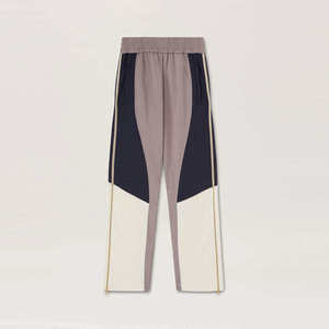 Pantalon de survêtement évasé en toile à taille haute élastique pour femme, hiver, OEM, personnalisation de marque, écologique, séchage rapide, léger, en gros - Product Image 4