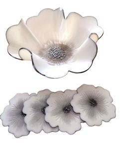 Dessous de verre en résine de luxe faits à la main Tampons carrés de couleur personnalisables pour ensemble de tapis de table et de cuisine Meilleur prix - Product Image 1