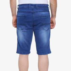 Shorts de Mezclilla Clásicos para Hombre, Color Azul Claro, Estilo Casual de Verano, Corte Moderno y Ajustado, Inspiración Urbana, Cintura Alta, 100% Algodón - Product Image 5