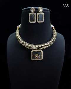 Gargantilla india de gama alta, conjunto de collar de diseñador de moda, joyería de moda india para mujeres y niñas, ropa de fiesta - Product Image 1