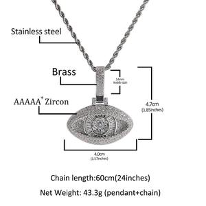 Collier pendentif yeux de diamant de fournisseur indien pour elle ou pour un anniversaire et une surprise romantique disponible à bon prix - Product Image 2