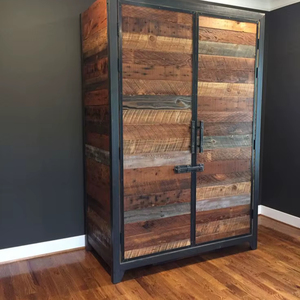 Mueble de Hierro y Madera de Estilo Antiguo Recreato, Hecho a Mano, Ecológico, Venta al por Mayor, para Interiores, Hogar, Sala de Estar, Hotel, Reciclado - Product Image 1