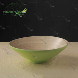 2025 Handcrafted <b>Bamboo</b> <b>Bowl</b> from Vietnam Eco-Friendly Salad Serving <b>Bowls</b> with Sustainable Dining Display - Product Image 1