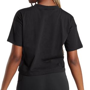 Precio de venta al por mayor nuevas mujeres con estilo verano comodidad suelta ajuste suave ligero recortado correr gimnasio desgaste recortado camiseta - Product Image 6