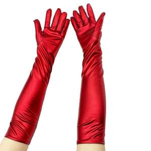 Guantes Largos de Cuero para Mujer, Modernos y Elegantes, de Moda - Product Image 3
