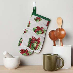 Promotional Design <b>Oven</b> Mitts Beautiful Printed Design 100% Cotton <b>Oven</b> Mitts For Safe. - Product Image 1