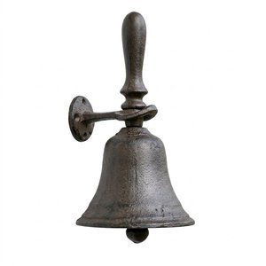 Daystar Trade Dark Brown <b>Rustic</b> Metal Wall Sculpture Bell <b>Home</b> <b>Decor</b> Entryway Hanging Nature Theme Indoor Outdoor Use - Product Image 2