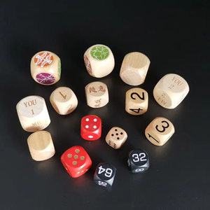 Dés en bois personnalisés faits à la main pour jeux de société traditionnels, activités éducatives, décoration intérieure et cadeaux uniques - Product Image 2
