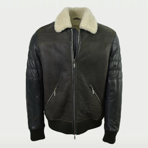 Veste d'hiver pour homme de qualité supérieure au meilleur prix, en cuir véritable, coupe-vent, imperméable, teinte unie, toutes tailles disponibles - Product Image 1