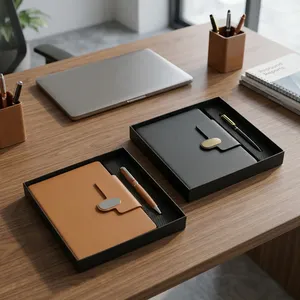 Carnets de notes exécutifs personnalisés avec stylo à bille assorti, collection de carnets à couverture rigide pour clients privilégiés - Product Image 3