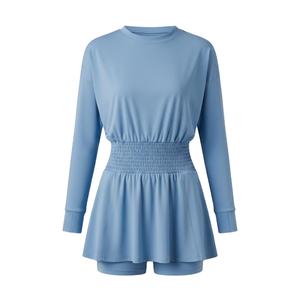 Nouvelle arrivée Robe de tennis respirante, à séchage rapide, antibactérienne, 100% polyester, taille élastiquée, entièrement ajustée - Product Image 1