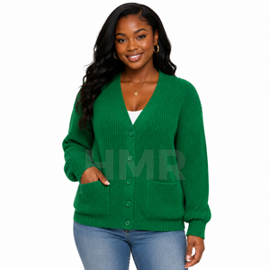 HMR Wholesale Winter Eco-Friendly <b>Cardigan</b> <b>Sweater</b> Custom Color Embroidery Button Knit Sorority University Wear - Product Image 1