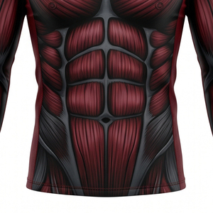 Maillot de compression unisexe sublimé pour grappling, avec coutures plates, extensible dans 4 directions, séchage rapide, pour MMA et Jiu Jitsu, 100% coton - Product Image 3