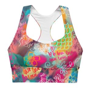 Womens High Support Seamless <b>Sports</b> <b>Bra</b> Breathable Quick Dry Front Logo <b>Racerback</b> for Yoga & Running - Product Image 1