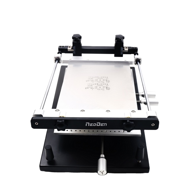 SMT Manual Solder Printer Solder Paste Screen Printer Supports the Stencil Without Frame Easy to Operate