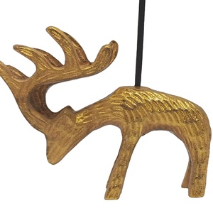 Hot Selling Golden Reindeer Incense <b>Stick</b> Stand Holder Aromatic Fragrance Decorative Incense Incense Holders <b>Diffuser</b> - Product Image 1