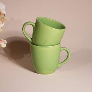 Taza de Café de Cerámica de Color Sólido, Moderna y de Lujo, 200 ml, Ecológica, Duradera, Portátil, Verde Brillante, para Oficina y Hogar, Ideal para Regalo - Product Image 4