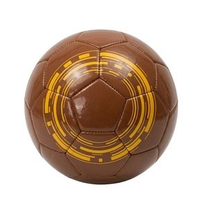 Ballon de football 32 panneaux en cuir PU brillant blanc, base graphique cybernétique, taille 6, léger, écologique, durable, pour entraînement et match - Product Image 1