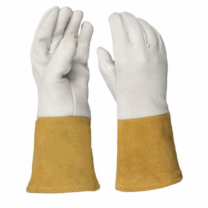 Guantes de Soldadura de Cuero Vacuno al Por Mayor, de Alto Rendimiento, Resistentes al Fuego, para Trabajos de Construcción - Product Image 1