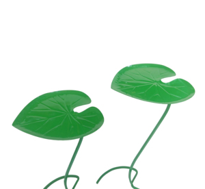 Metal Lily Pad Side <b>Table</b> Decorative Indoor-Outdoor <b>Garden</b> Accent Plant Stand Reusable Multi-Purpose Decor - Product Image 3