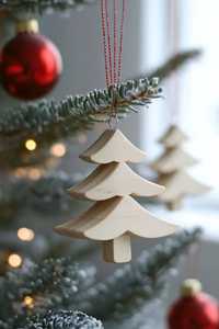 Wooden Christmas <b>Tree</b> <b>Ornament</b> Natural Wood Craft Eco-Friendly Decor NOUSHAD HANDICRAFTS Uttar Pradesh for Holiday Party Family - Product Image 4